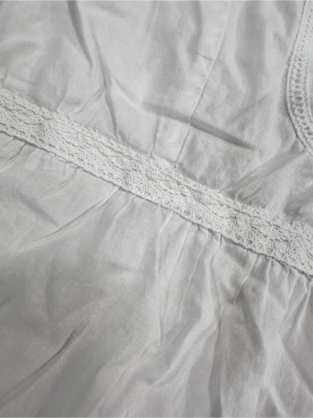 Fashion Bug White Eyelet Ruffle Tunic Top - Picture 3 of 7